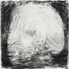 image: fingerprint - conte on paper