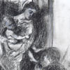 Conte Drawing for sale - Madonna and Child