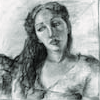 Study of Lylath - Original Conte Drawing for sale