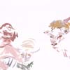 Watercolor Painting of Child with Sheep - Original art for saleby Claudia Kleefeld